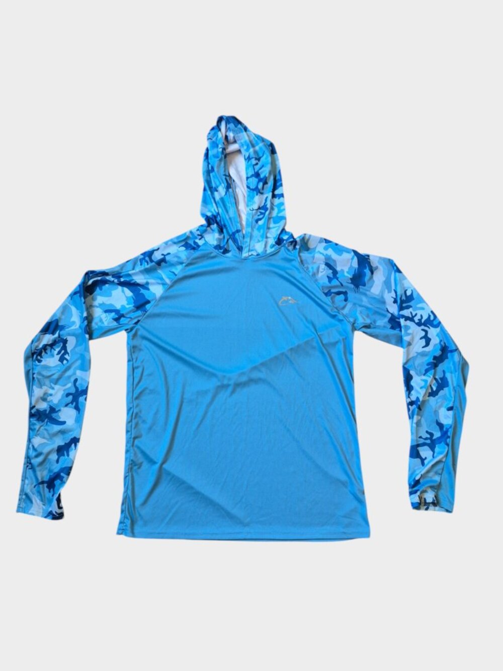 Women's Large UPF Hoodie Blue Camo